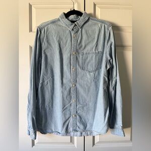 H&M Light Blue Casual Button Down Shirt